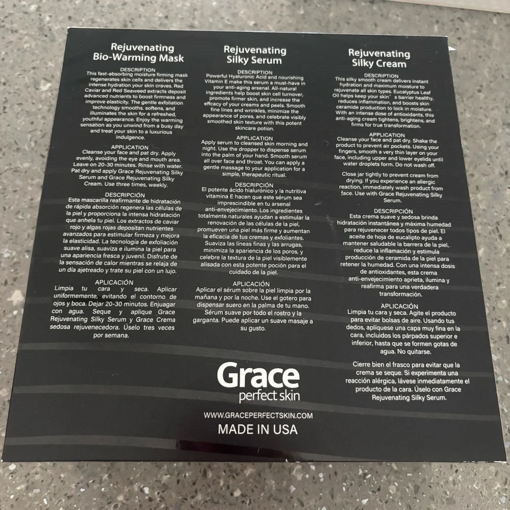 Grace Skincare Rejuvenating Treatment Collection Set MSRP $8250_9